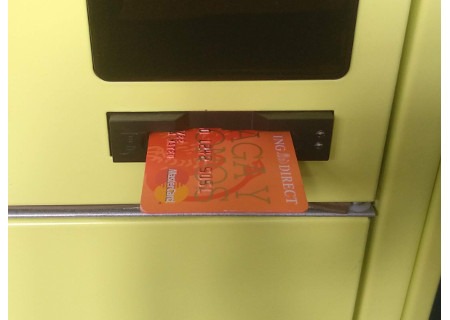 Lector tarjetas bancarias en smartlocker