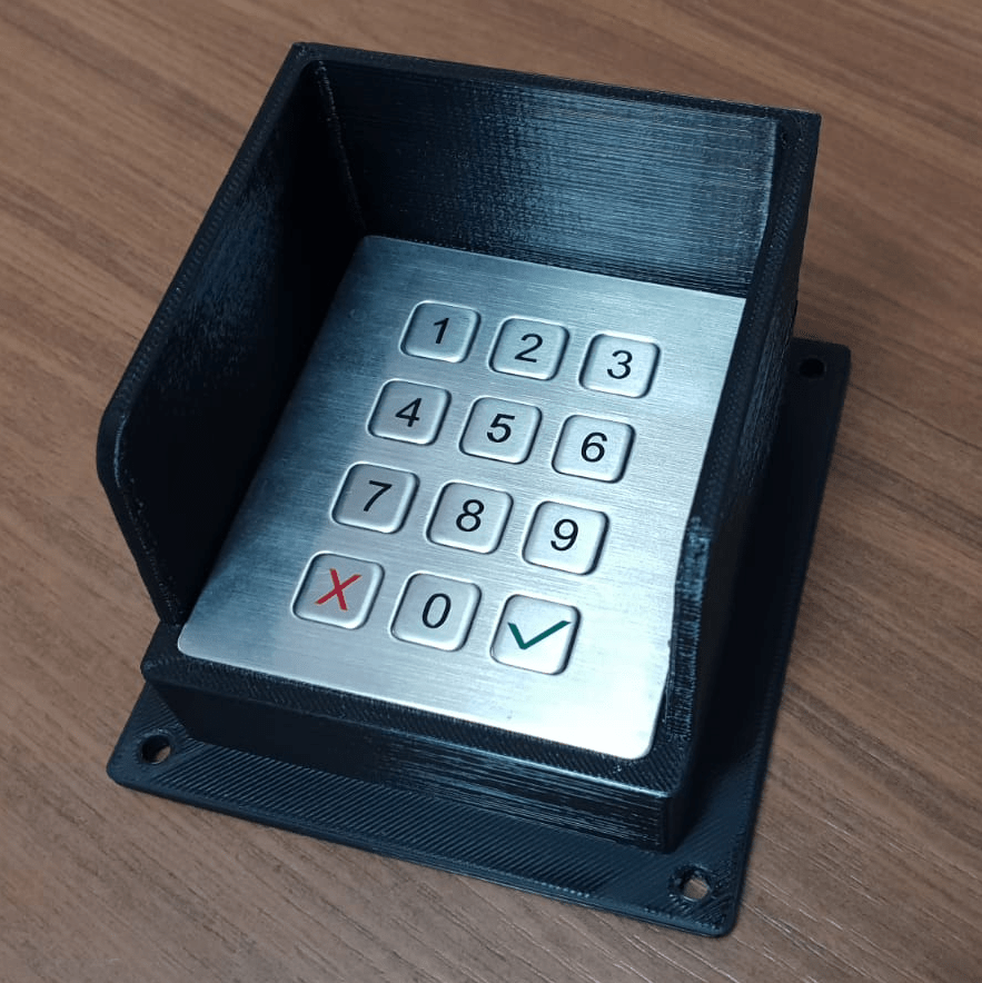 Teclado exterior antivandálico de control de accesos
