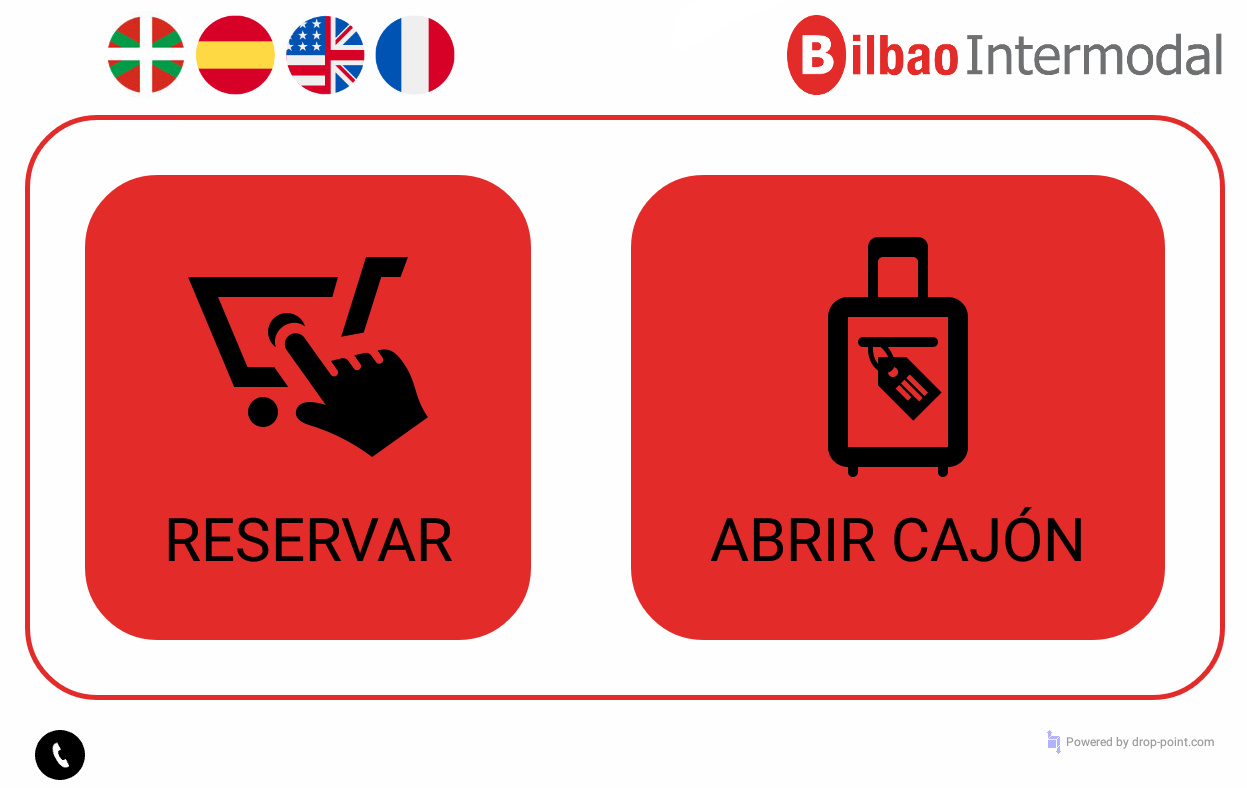 Interfaz de taquillas inteligentes en Intermodal Bilbao