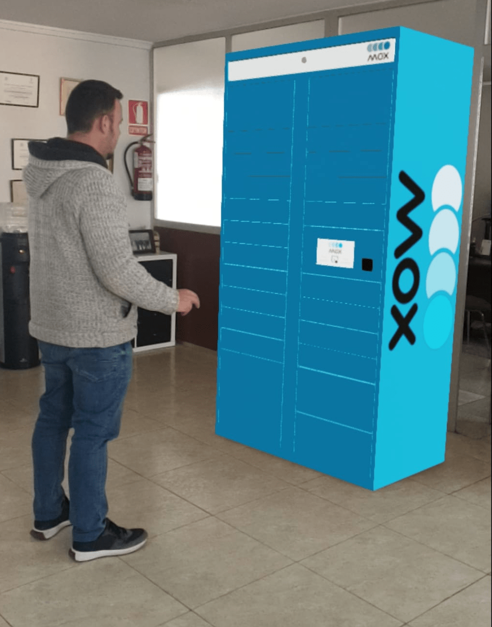 Taquilla inteligente en realidad aumentada — Drop Point Systems