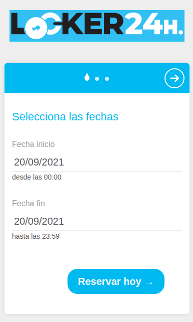 motor de reservas web para equipaje