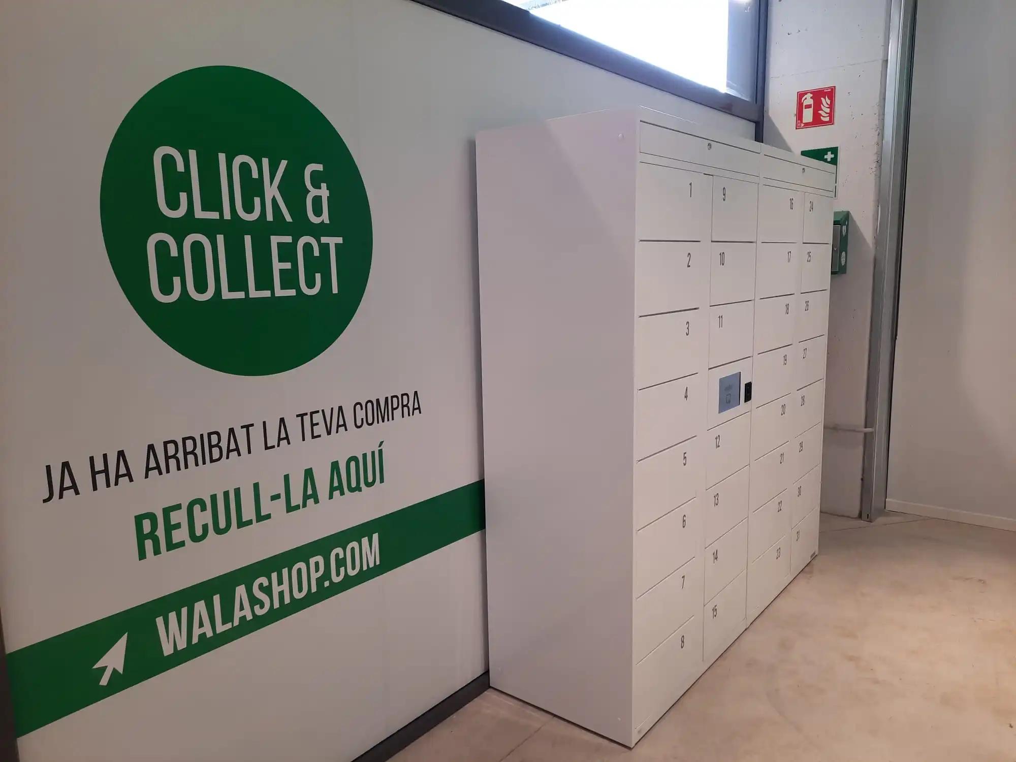 Taquilla Click&Collect de Wala en la tienda de Sabadell