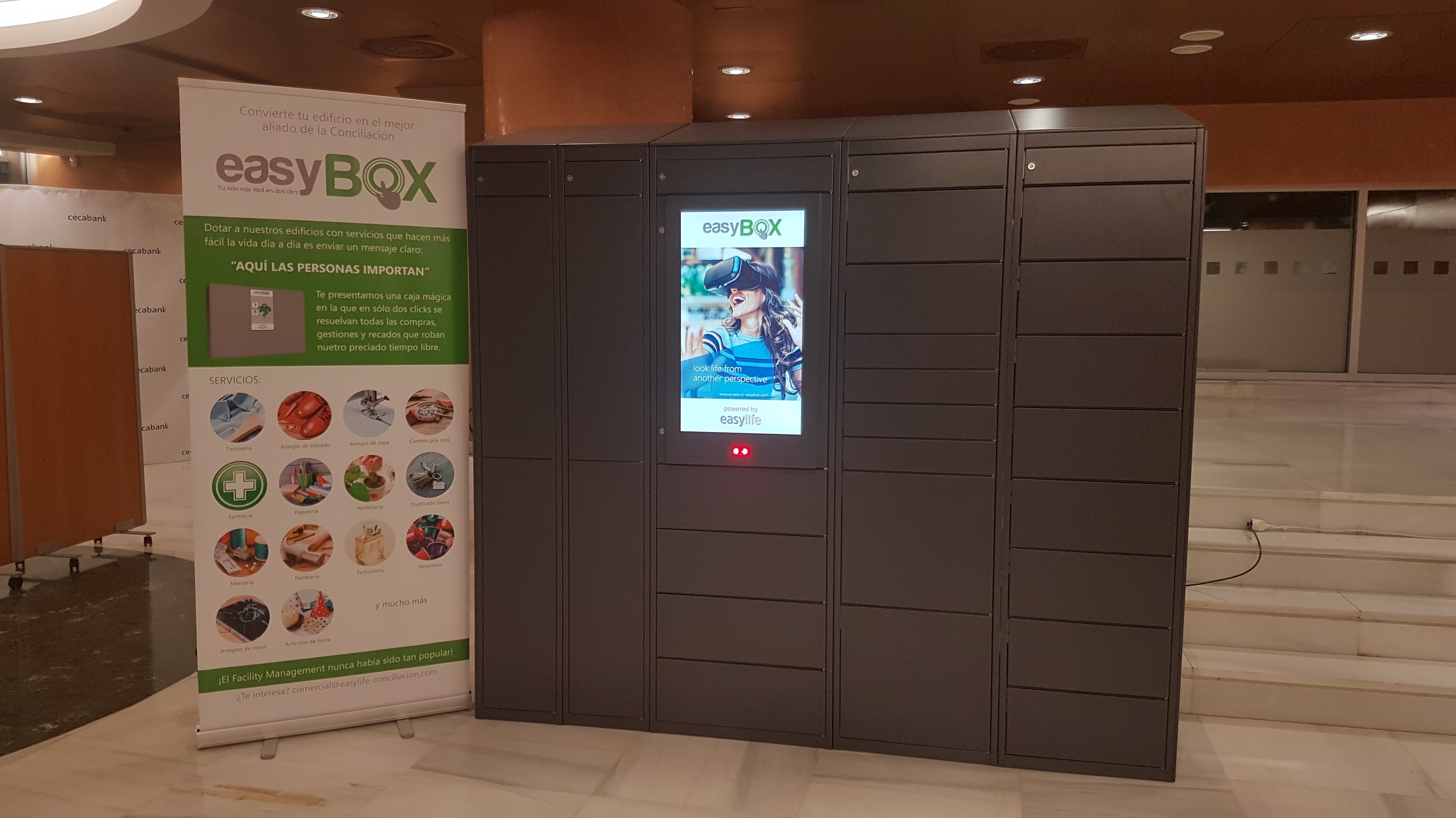 Consigna easyBOX en un edificio de oficinas