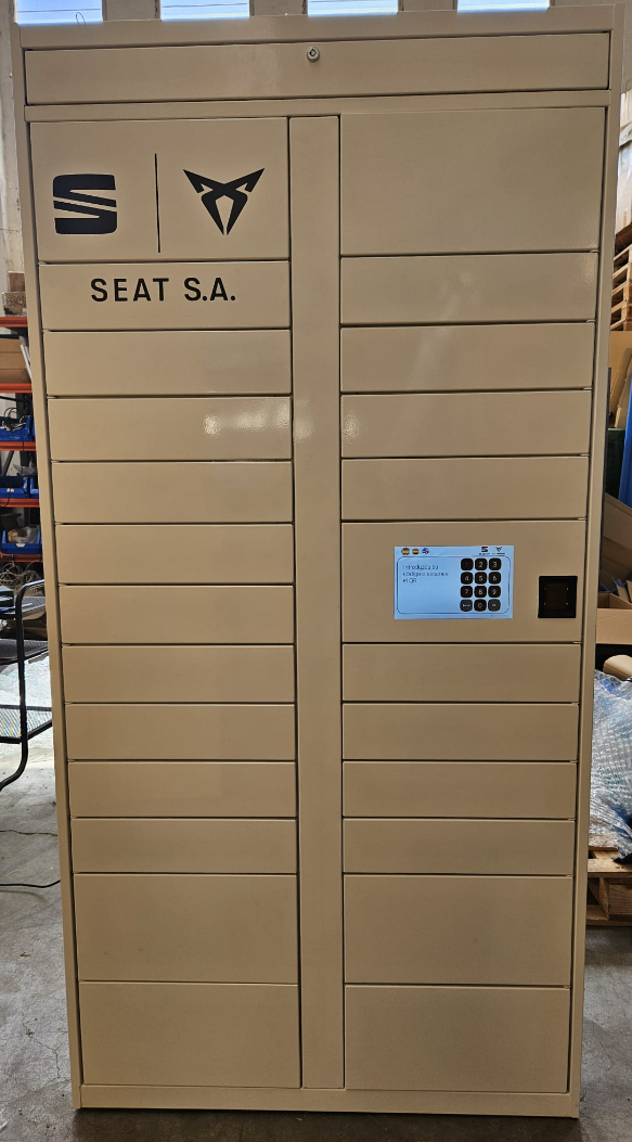 Consigna inteligente personalizada con las marcas SEAT y CUPRA